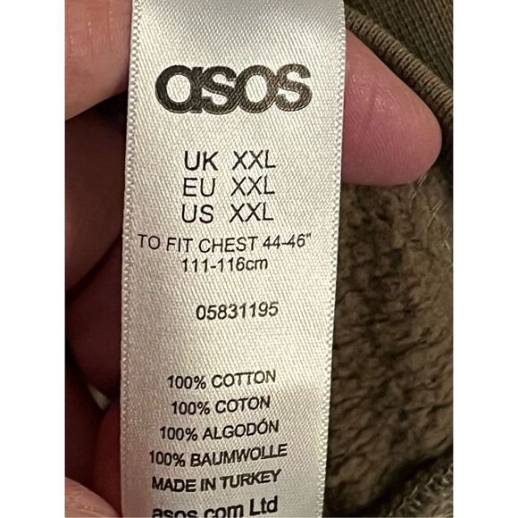 ASOS Mens Cotton Pullover Sweatshirt Size 2XL (3343) - Picture 4 of 5